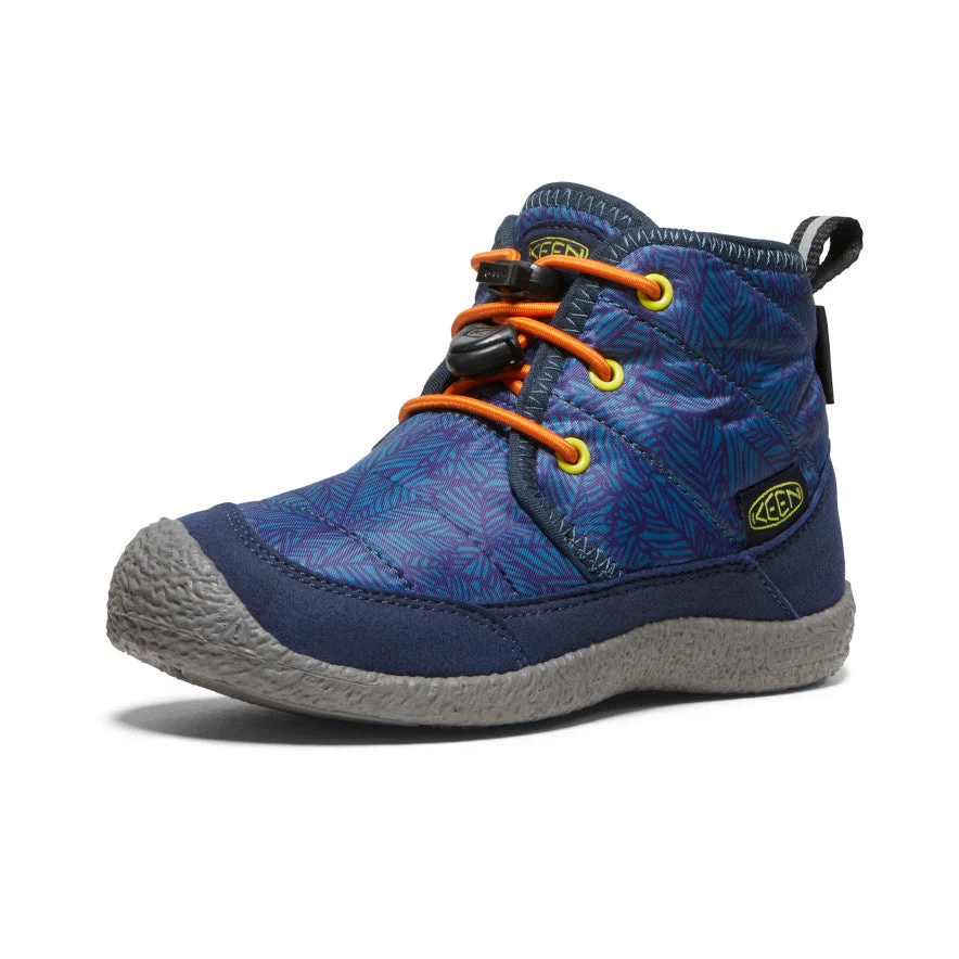 Keen Little Kids' Howser II Waterproof Chukka | Deep Lagoon/Evening Primrose 3 Keen Little Kids' Howser II Waterproof Chukka | Deep Lagoon/Evening Primrose - Image 3