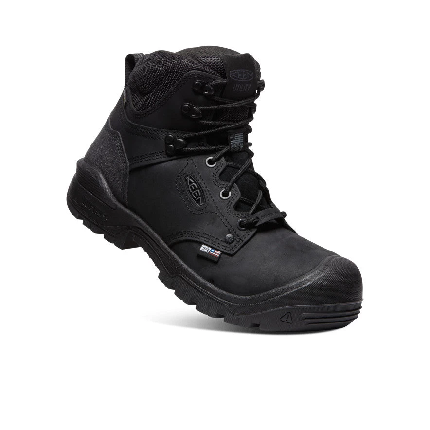 Keen Men's Independence 6" Waterproof Boot (Carbon-Fiber Toe) | Black/Black 3 Keen Men's Independence 6" Waterproof Boot (Carbon-Fiber Toe) | Black/Black - Image 3