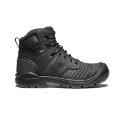Keen Men's Portland 6" Waterproof Boot (Carbon-Fiber Toe) | Black/Black