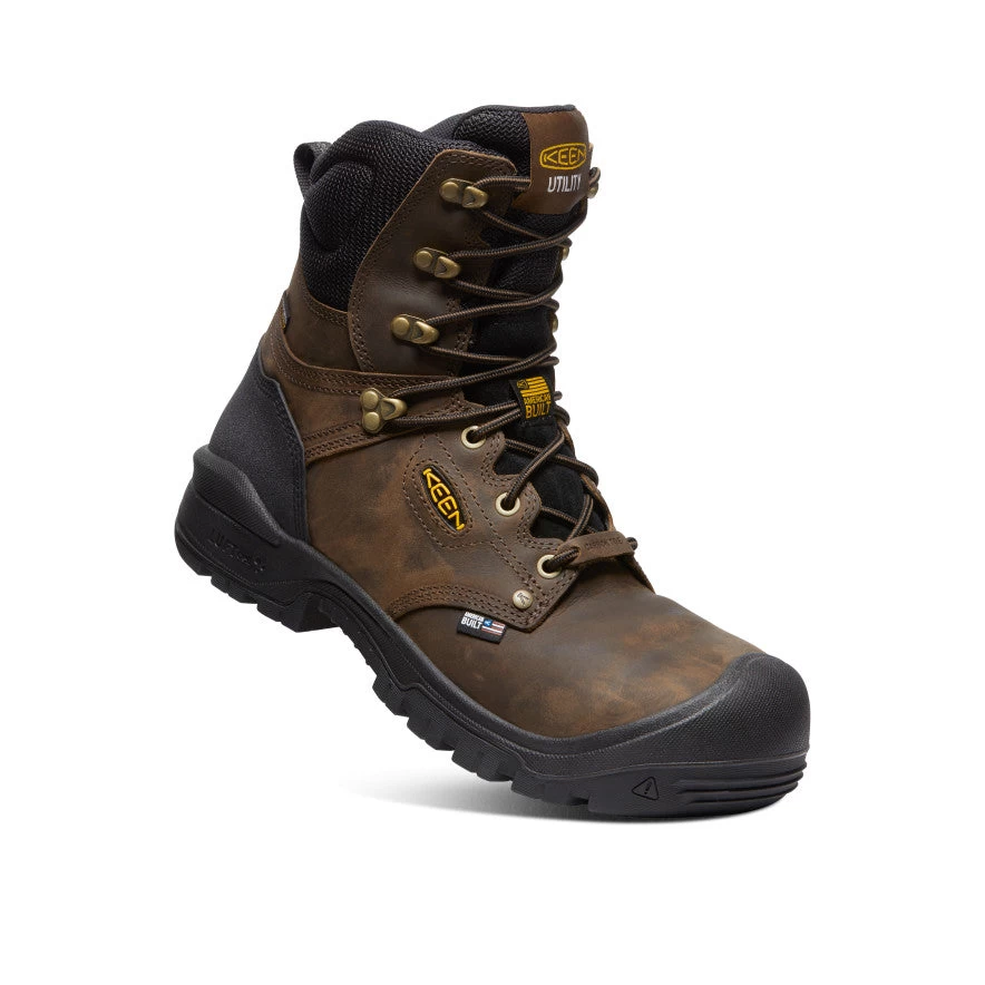 Keen Men's Independence 8" Waterproof Boot (Carbon Fiber Toe) | Dark Earth/Black 3 Keen Men's Independence 8" Waterproof Boot (Carbon Fiber Toe) | Dark Earth/Black - Image 3