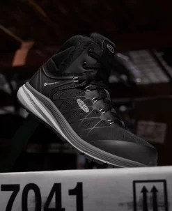 Keen Women's Vista Energy Mid (Carbon-Fiber Toe) | Vapor/Black -Fashion Shoes 1025220 PDP RightImage