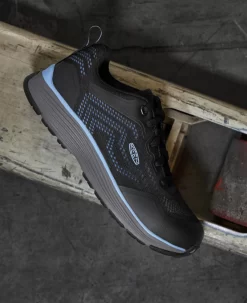 Keen Women's Sparta 2 (Aluminum Toe) | Airy Blue/Black -Fashion Shoes 1025571 PDP LeftImage