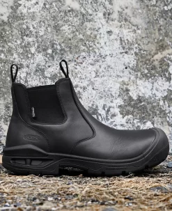 Keen Men's Juneau Romeo Waterproof Boot (Carbon-Fiber Toe) | Black/Black -Fashion Shoes 1025581 PDP RightImage