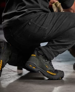 Keen Men's Troy 6" Waterproof Boot (Carbon-Fiber Toe) | Magnet/Black -Fashion Shoes 1025697 PDP LeftImage