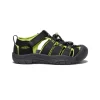 Keen Big Kids' Newport H2 | Black/Lime Green