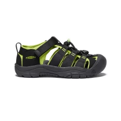 Keen Big Kids' Newport H2 | Black/Lime Green