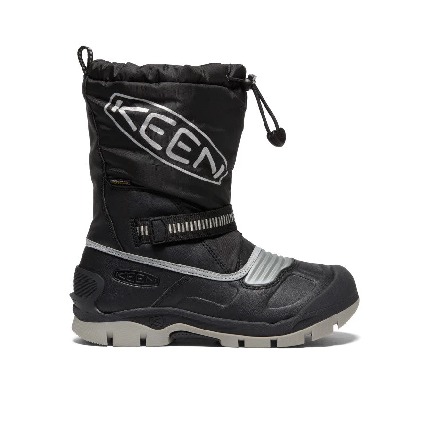 Keen Big Kids' Snow Troll Waterproof Boot | Black/Silver 1 Keen Big Kids' Snow Troll Waterproof Boot | Black/Silver