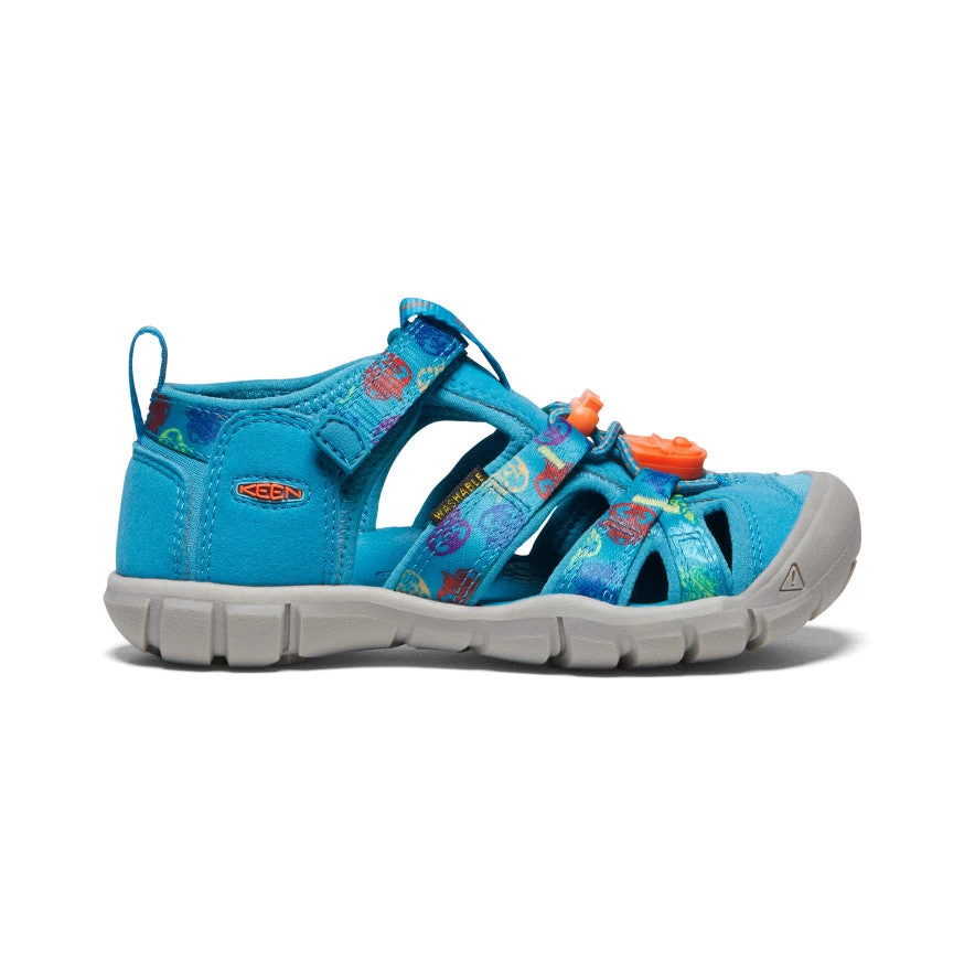 Keen Little Kids' Seacamp II CNX X Smokey Bear | Smokey Bear/Fjord Blue 1 Keen Little Kids' Seacamp II CNX X Smokey Bear | Smokey Bear/Fjord Blue