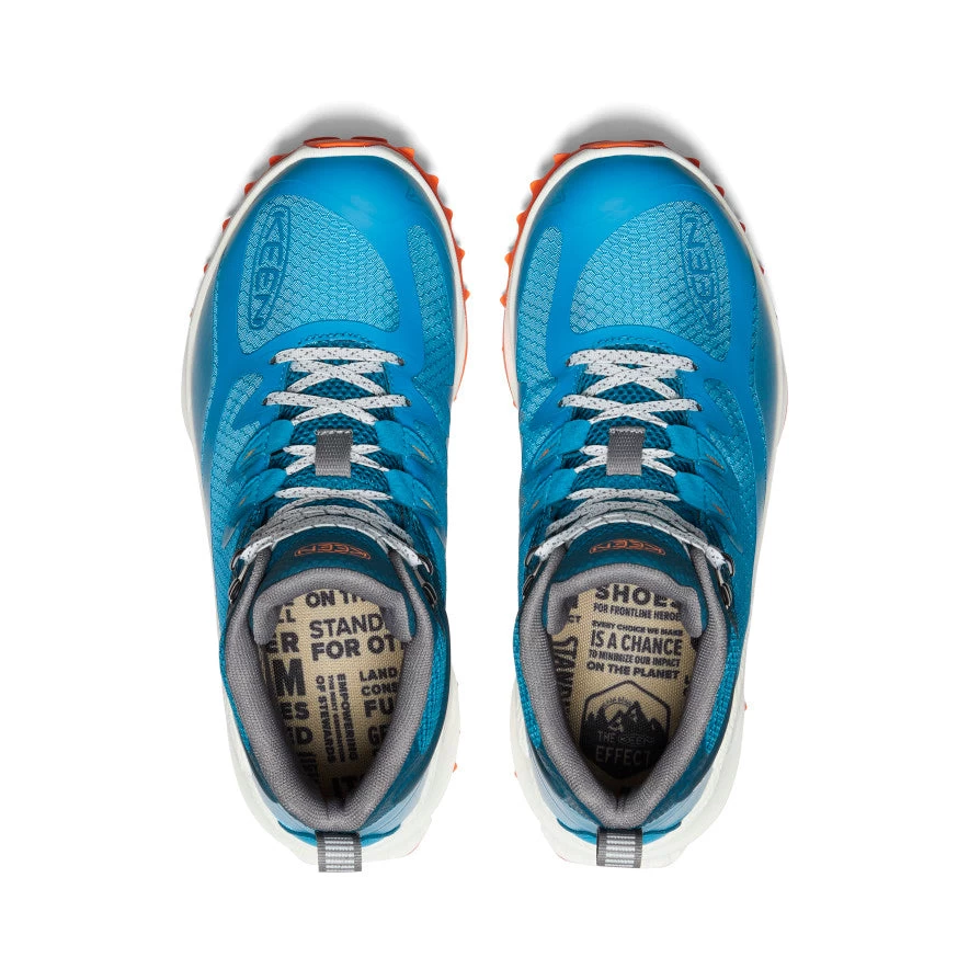 Keen Women's Zionic Waterproof Hiking Boot | Fjord Blue/Tangerine 4 Keen Women's Zionic Waterproof Hiking Boot | Fjord Blue/Tangerine - Image 4