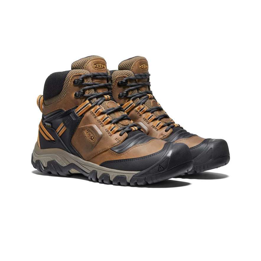 Keen Men's Ridge Flex Waterproof Boot | Bison/Golden Brown 2 Keen Men's Ridge Flex Waterproof Boot | Bison/Golden Brown - Image 2