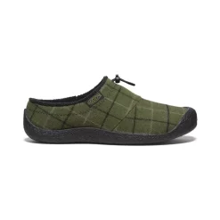 Keen Men's Howser III Slide | Dark Olive Plaid