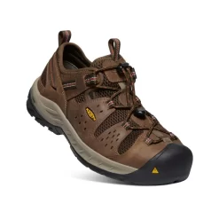 Keen Men's Atlanta Cool II (Steel Toe) | Shitake/Rust -Fashion Shoes 1e49aa09335d4c948c2088975e1e0a21173dbdd5