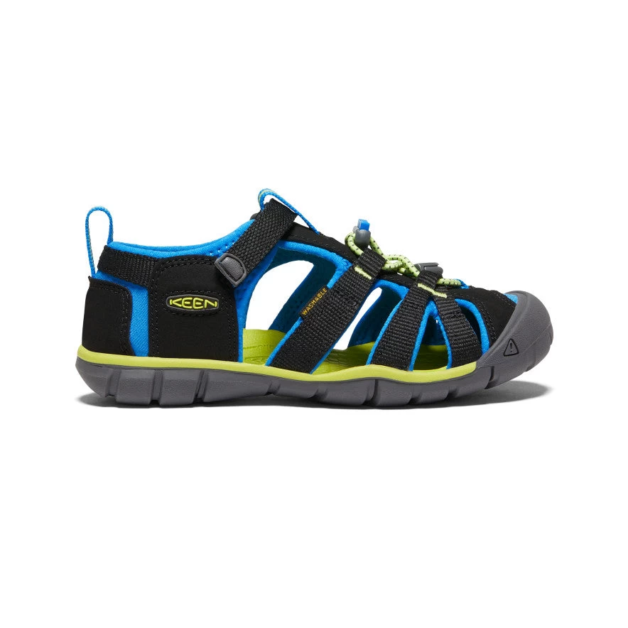 Keen Big Kids' Seacamp II CNX | Black/Brilliant Blue 1 Keen Big Kids' Seacamp II CNX | Black/Brilliant Blue
