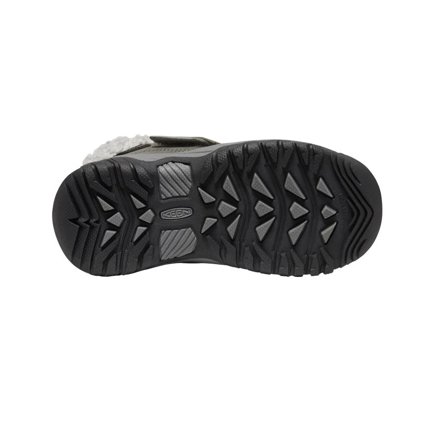 Keen Little Kids' Kootenay IV Waterproof Boot | Steel Grey/Porcelain 4 Keen Little Kids' Kootenay IV Waterproof Boot | Steel Grey/Porcelain - Image 4