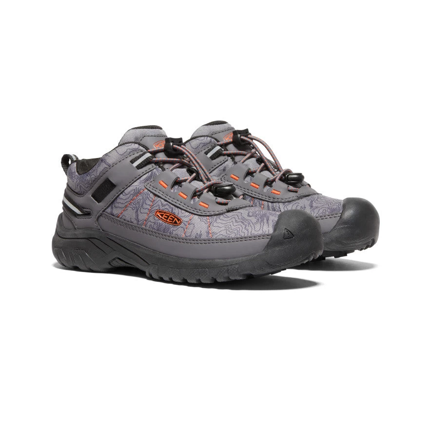 Keen Big Kids' Targhee Sport Vent Shoe | Magnet/Scarlet Ibis 2 Keen Big Kids' Targhee Sport Vent Shoe | Magnet/Scarlet Ibis - Image 2