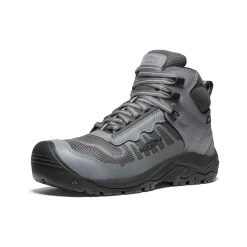 Keen Men's Reno Mid KBF Waterproof (Carbon-Fiber Toe) | Magnet/Black -Fashion Shoes 26f2eb7528a4af1874f8d583382892d99752eee2