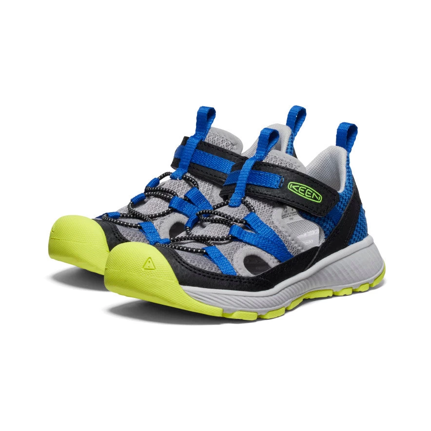 Keen Little Kids' Motozoa Sandal | Classic Blue/Evening Primrose 2 Keen Little Kids' Motozoa Sandal | Classic Blue/Evening Primrose - Image 2