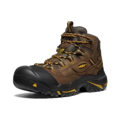 Keen Men's Braddock Waterproof Mid (Steel Toe) | Cascade Brown/Tawny Olive -Fashion Shoes 2935367ba758013f6362907d0f7d6423765b2f65