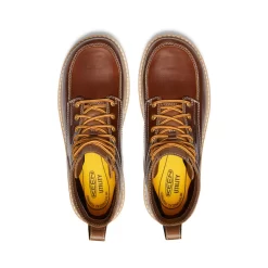 Keen Men's San Jose 6" Waterproof Boot (Aluminum Toe) | Tortoise Shell/Star White -Fashion Shoes 2b475e01367b46c25ebd85398e4854d38f298bd8