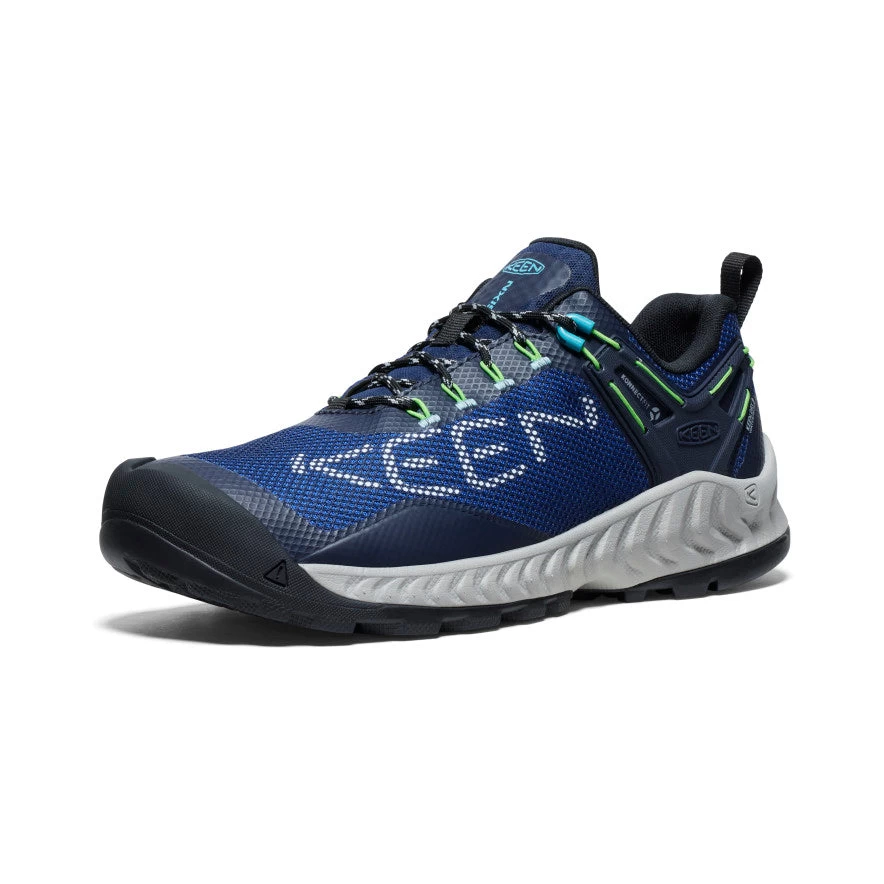 Keen Men's NXIS EVO Waterproof Shoe | Sky Captain/Green Flash 2 Keen Men's NXIS EVO Waterproof Shoe | Sky Captain/Green Flash - Image 2