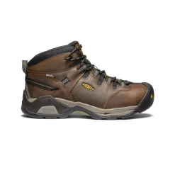 Keen Men's Detroit XT Waterproof Boot (Steel Toe) | Cascade Brown/Bronze Green