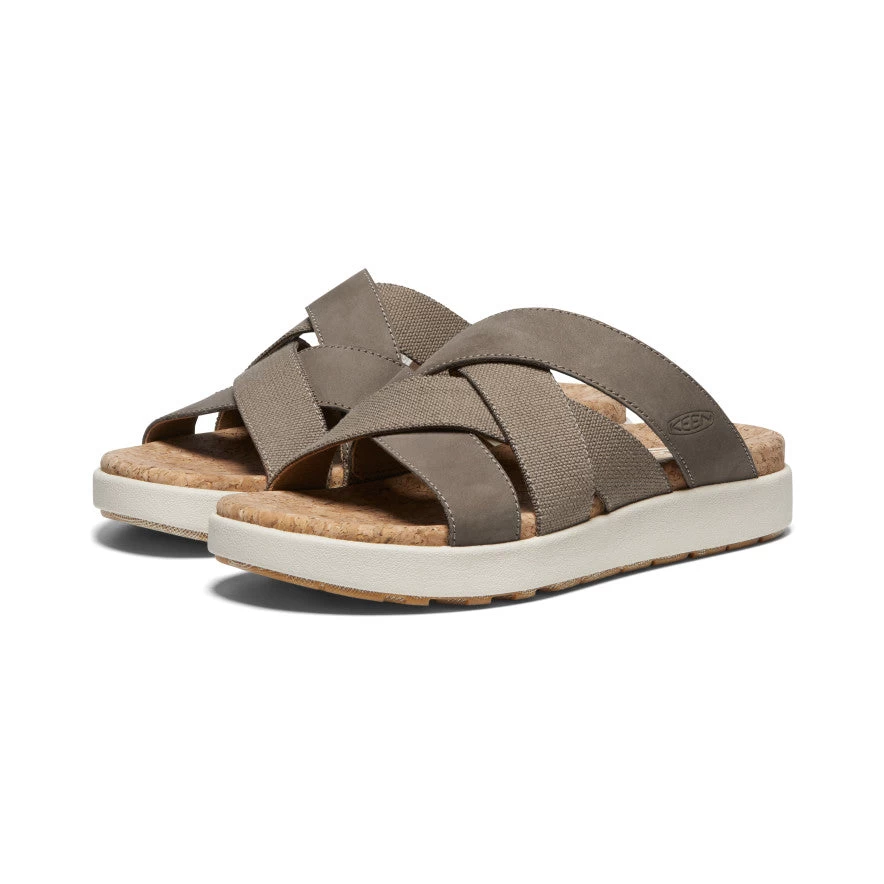 Keen Women's Elle Mixed Slide | Brindle/Birch 2 Keen Women's Elle Mixed Slide | Brindle/Birch - Image 2