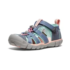 Keen Little Kids' Seacamp II CNX | Flint Stone/Ocean Wave -Fashion Shoes 4b5ecff7cdc21bca39b10c4255821f2b5fa69298