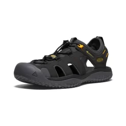 Keen Men's SOLR Sandal | Black/Gold -Fashion Shoes 4f9d4fef36224e34361722a76993fa5fa49aa10e