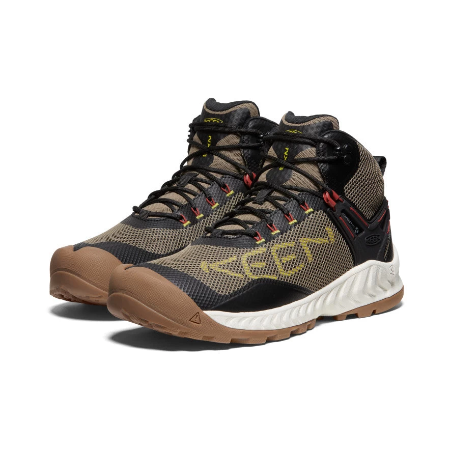 Keen Men's NXIS EVO Waterproof Boot | Brindle/Citronelle 2 Keen Men's NXIS EVO Waterproof Boot | Brindle/Citronelle - Image 2