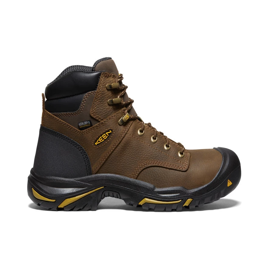Keen Men's Mt Vernon 6" Waterproof Boot (Soft Toe) | Cascade Brown 1 Keen Men's Mt Vernon 6" Waterproof Boot (Soft Toe) | Cascade Brown