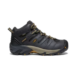 Keen Men's Lansing Mid Waterproof (Steel Toe) | Raven/Tawny Olive