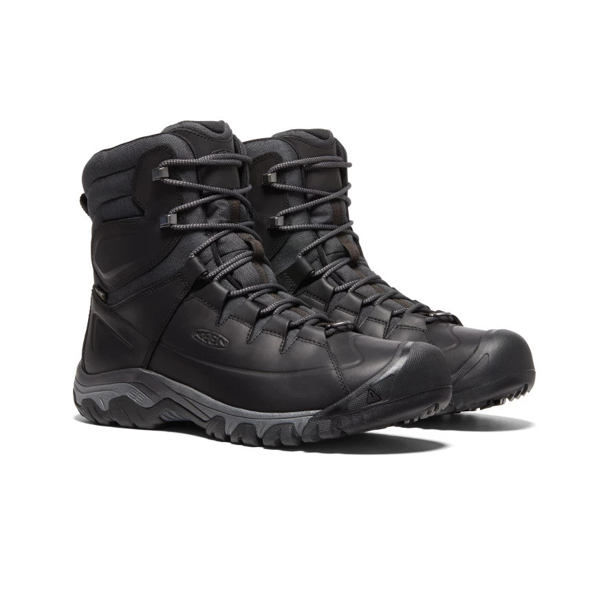 Keen Men's Targhee High Lace Waterproof Boot | Black/Raven 2 Keen Men's Targhee High Lace Waterproof Boot | Black/Raven - Image 2