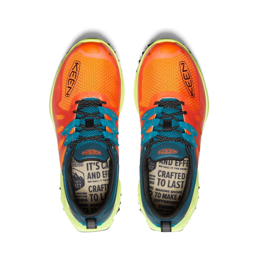 Keen Men's Zionic Waterproof Hiking Shoe | Scarlet Ibis/Deep Lagoon 4 Keen Men's Zionic Waterproof Hiking Shoe | Scarlet Ibis/Deep Lagoon - Image 4