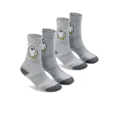 Keen Kids' Comfy Crew Socks 2-Pack | Gray Yeti Print