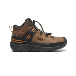 Keen Big Kids' Targhee Waterproof Boot | Dark Earth/Golden Brown