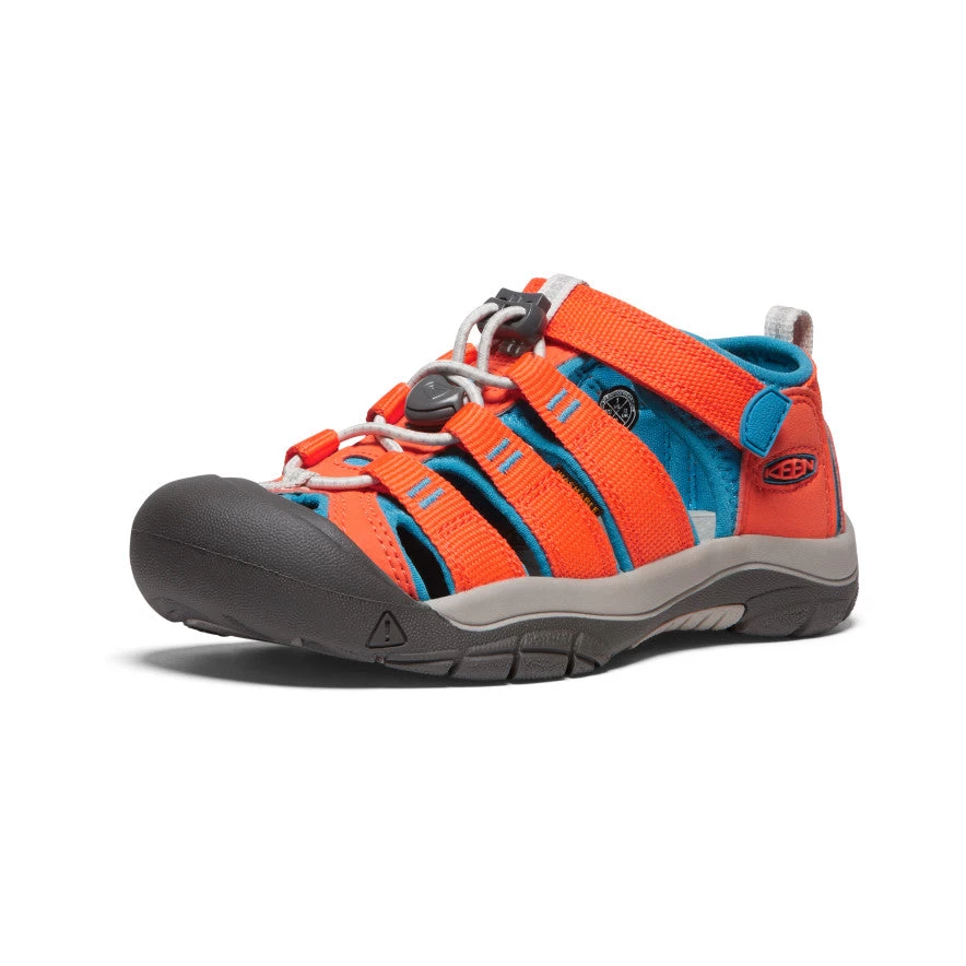 Keen Big Kids' Newport H2 | Safety Orange/Fjord Blue 3 Keen Big Kids' Newport H2 | Safety Orange/Fjord Blue - Image 3