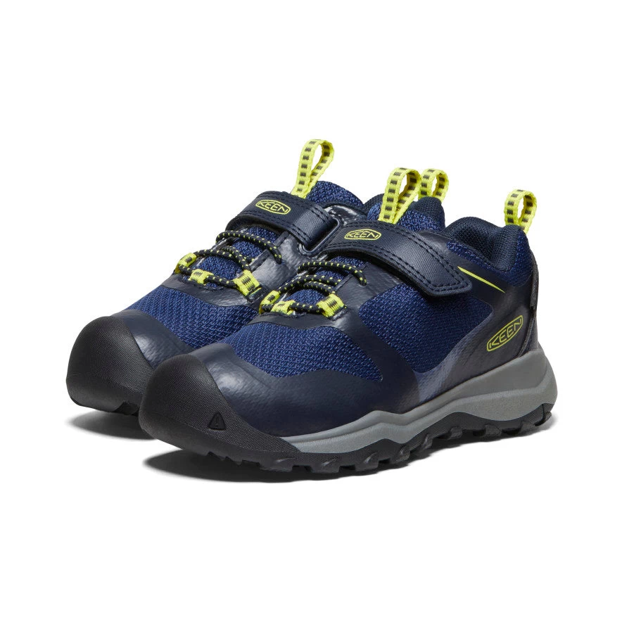 Keen Little Kids' Wanduro Waterproof Shoe | Sky Captain/Evening Primrose 2 Keen Little Kids' Wanduro Waterproof Shoe | Sky Captain/Evening Primrose - Image 2