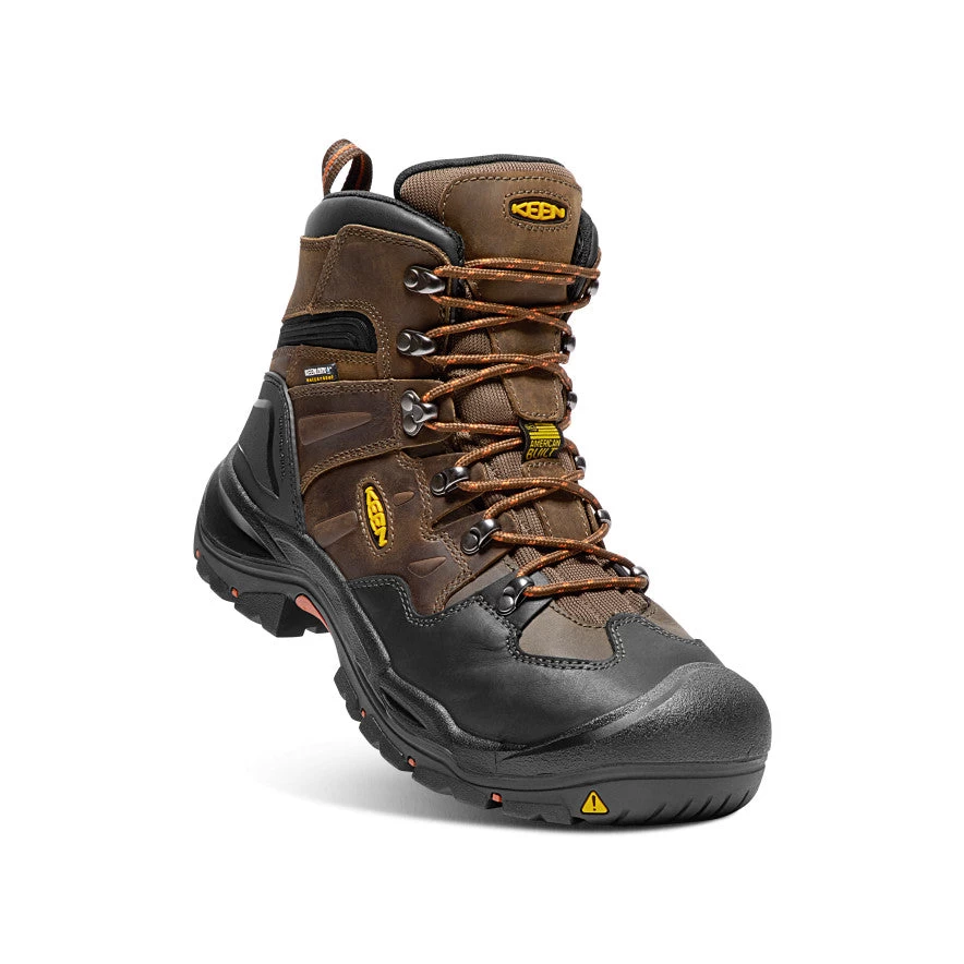 Keen Men's Coburg 6" Waterproof Boot (Steel Toe) | Cascade Brown/Brindle 2 Keen Men's Coburg 6" Waterproof Boot (Steel Toe) | Cascade Brown/Brindle - Image 2