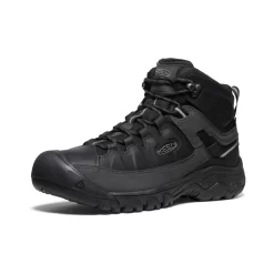Keen Men's Targhee III Waterproof Mid | Triple Black -Fashion Shoes 7f06a4a6b210e30a68fa1bd8d060cf4778ece839