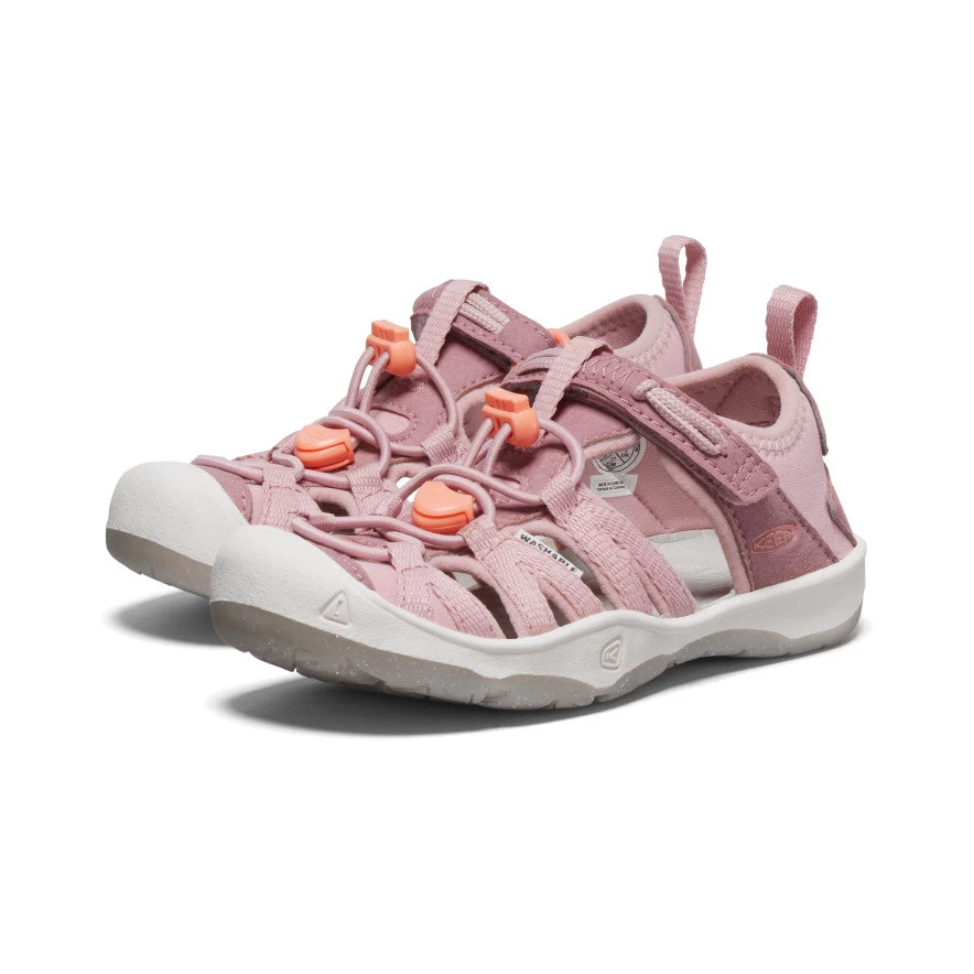 Keen Little Kids' Moxie Sandal | Nostalgia Rose/Papaya Punch 2 Keen Little Kids' Moxie Sandal | Nostalgia Rose/Papaya Punch - Image 2