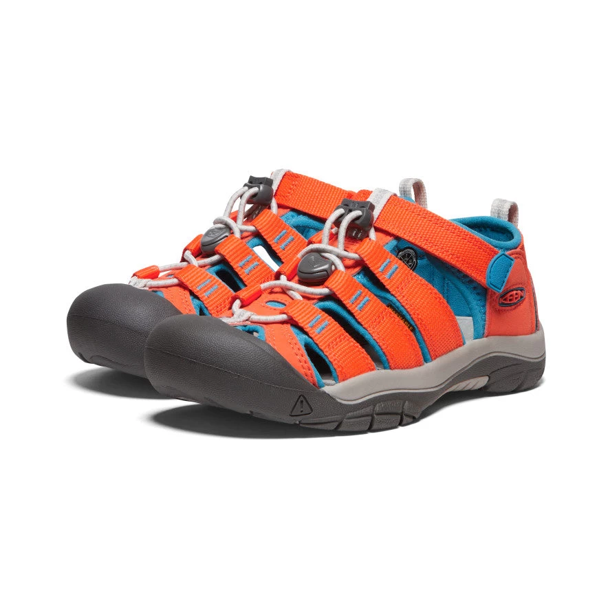 Keen Big Kids' Newport H2 | Safety Orange/Fjord Blue 2 Keen Big Kids' Newport H2 | Safety Orange/Fjord Blue - Image 2
