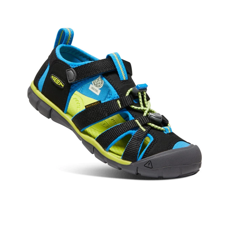 Keen Big Kids' Seacamp II CNX | Black/Brilliant Blue 3 Keen Big Kids' Seacamp II CNX | Black/Brilliant Blue - Image 3
