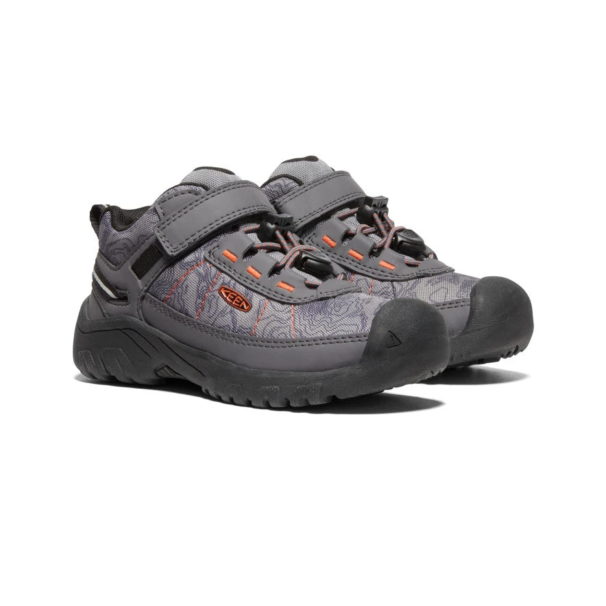 Keen Little Kids' Targhee Sport Vent Shoe | Magnet/Scarlet Ibis 2 Keen Little Kids' Targhee Sport Vent Shoe | Magnet/Scarlet Ibis - Image 2