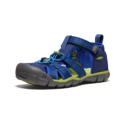 Keen Big Kids' Seacamp II CNX | Blue Depths/Chartreuse -Fashion Shoes 88e75d07172111759b87b148fc1fb9864998d3d0