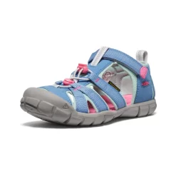 Keen Big Kids' Seacamp II CNX | Coronet Blue/Hot Pink -Fashion Shoes 8b58a7d95ef9b54efd9ddaf55ff91a8282b0744d