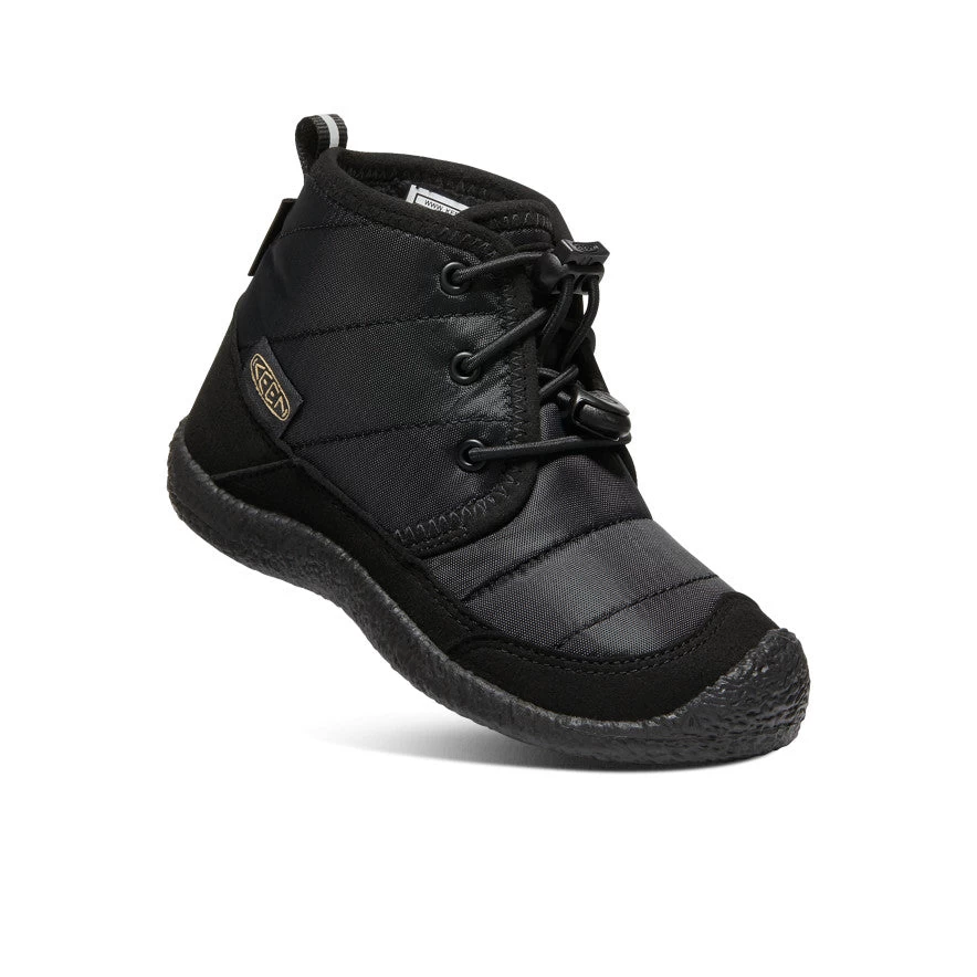 Keen Little Kids' Howser II Waterproof Chukka | Black/Black 3 Keen Little Kids' Howser II Waterproof Chukka | Black/Black - Image 3