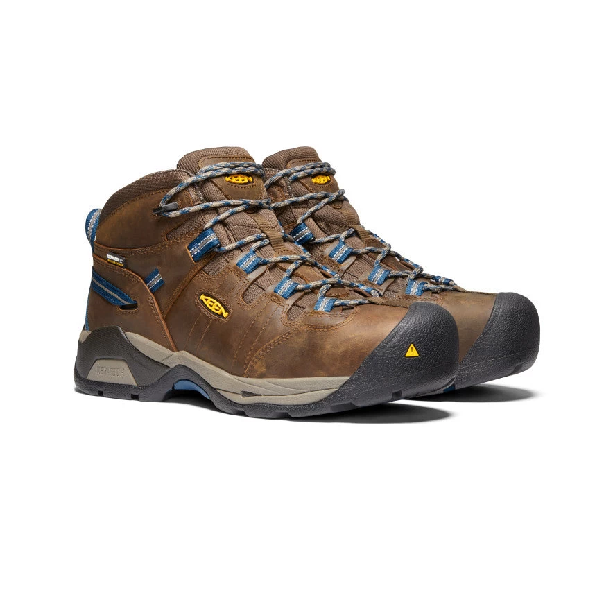 Keen Men's Detroit XT Waterproof Boot (Steel Toe) | Cascade Brown/Orion Blue 2 Keen Men's Detroit XT Waterproof Boot (Steel Toe) | Cascade Brown/Orion Blue - Image 2