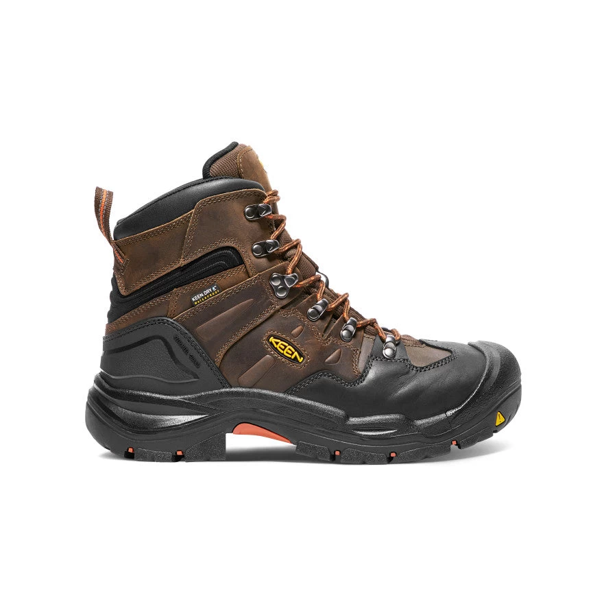 Keen Men's Coburg 6" Waterproof Boot (Steel Toe) | Cascade Brown/Brindle 1 Keen Men's Coburg 6" Waterproof Boot (Steel Toe) | Cascade Brown/Brindle