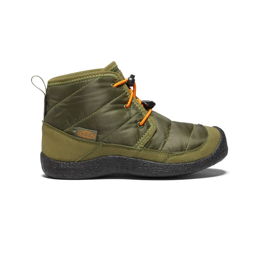 Keen Big Kids' Howser II Waterproof Chukka | Capulet Olive/Russet Orange 1 Keen Big Kids' Howser II Waterproof Chukka | Capulet Olive/Russet Orange