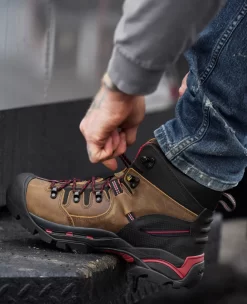 Keen Men's Pittsburgh 6" Waterproof Boot (Steel Toe) | Bison 12 Keen Men's Pittsburgh 6" Waterproof Boot (Steel Toe) | Bison -Fashion Shoes KEEN UTILITY PITTSBURGH BISON M 1007024 Left Image